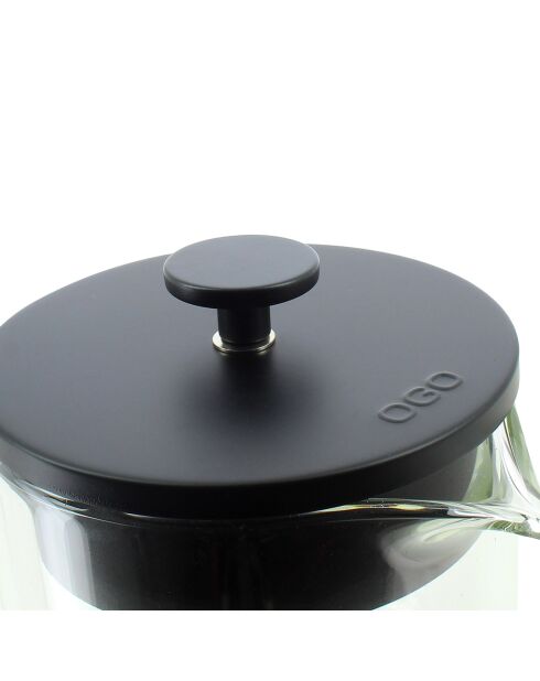 Cafetière à piston en verre double paroi Helya transparente - 800 ml