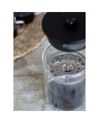 Cafetière à piston en verre double paroi Helya transparente - 800 ml