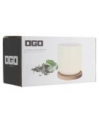 2 Tasses en Porcelaine Enzo blanche - 25 cl