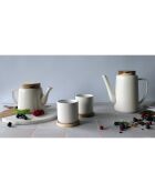 2 Tasses en Porcelaine Enzo blanche - 25 cl