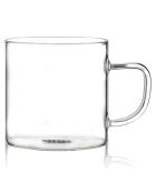 4 Tasses en verre borosilicate Helya transparentes - 25 cl