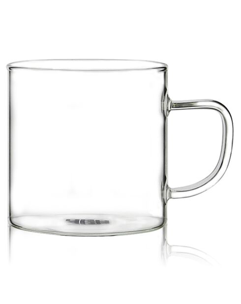 4 Tasses en verre borosilicate Helya transparentes - 25 cl