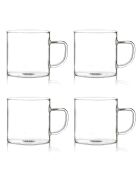 4 Tasses expresso en verre borosilicate Helya  transparentes - 12 cl
