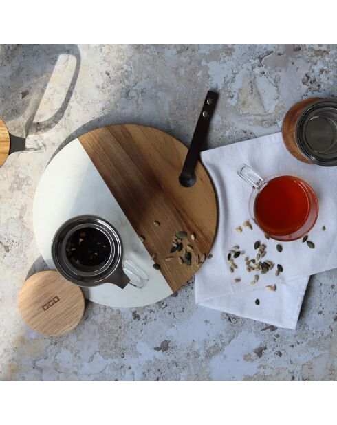 Tisanière en verre Gustave transparente - 450 ml