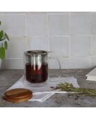 Tisanière en verre double paroi Gustave transparente - 350 ml