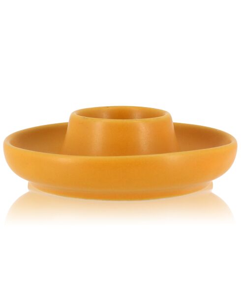 Coquetier en grès Outo jaune - D.10x3 cm
