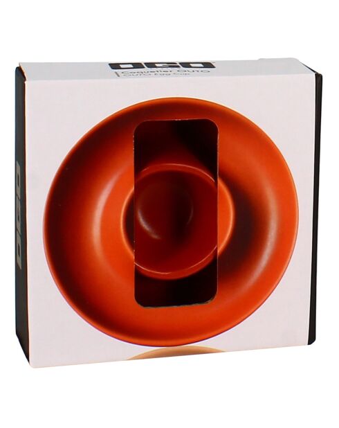 Coquetier en grès Outo paprika - D.10x3 cm