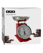 Balance de cuisine mécanique 5kg/20g rouge - 25x21x17 cm