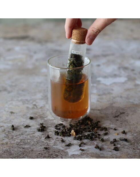 Infuseur à thé tube en verre Ycare transparent