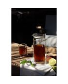 Carafe avec couvercle infuseur en verre double paroi Viktor  transparent - 650 ml