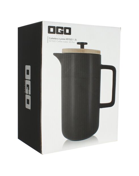 Cafetière à piston Keygo noir - 1.3 L