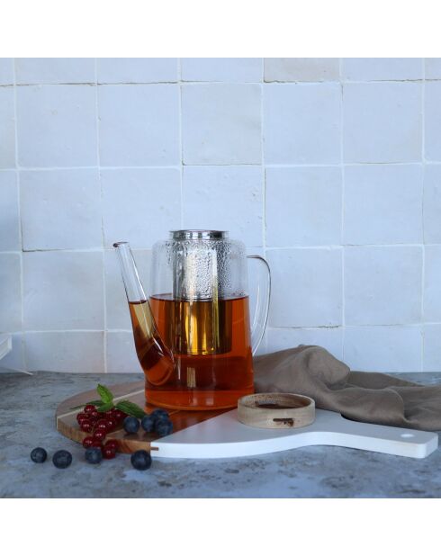 Théière en verre Gustave transparente - 1.2 L