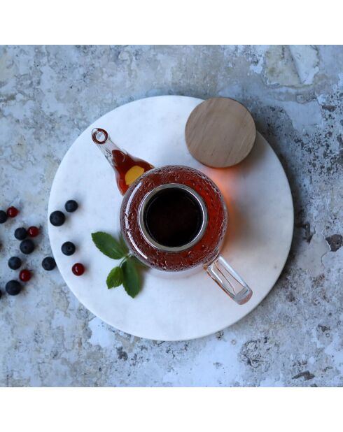 Théière en verre Gustave transparente - 1.2 L