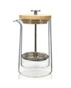 Cafetière à piston en verre double paroi transparente - 350 ml