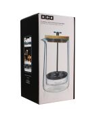 Cafetière à piston en verre double paroi transparente - 500 ml