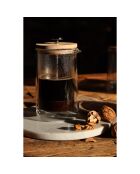 Cafetière à piston en verre double paroi transparente - 500 ml