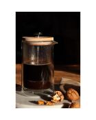 Cafetière à piston en verre double paroi transparente - 500 ml