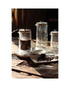 Cafetière à piston en verre double paroi transparente - 800 ml