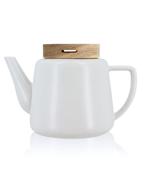 Théière en Porcelaine Enzo blanche - 680 ml