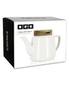 Théière en Porcelaine Enzo blanche - 680 ml