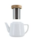 Théière en Porcelaine Enzo blanche - 680 ml