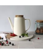 Théière en Porcelaine Enzo blanche - 1.2L