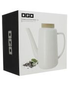 Théière en Porcelaine Enzo blanche - 1.2L