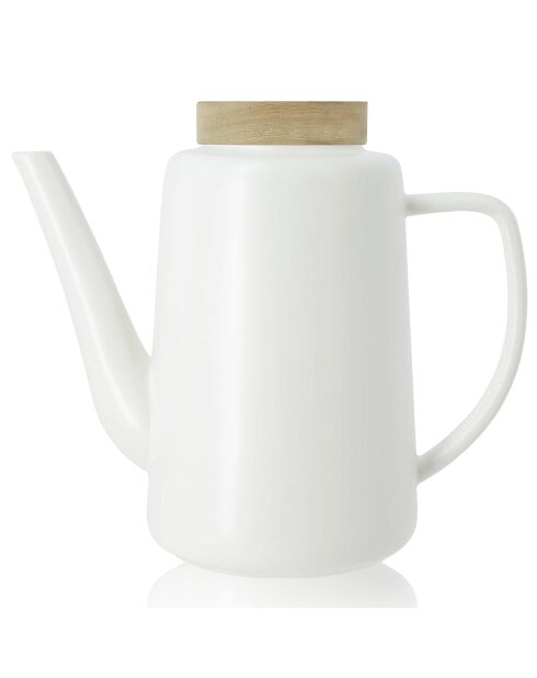 Théière en Porcelaine Enzo blanche - 1.2L