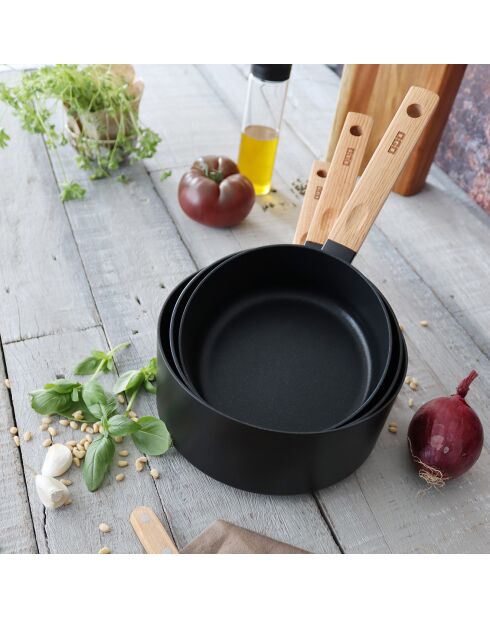 Casserole à induction Ector noire - D.16 cm