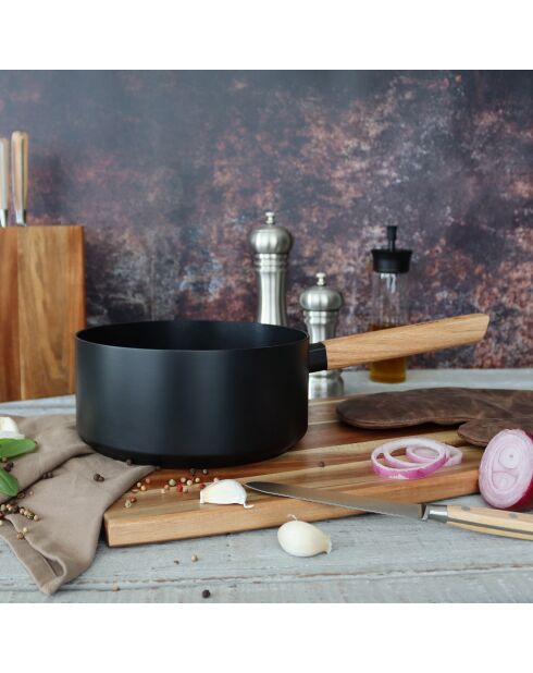 Casserole à induction Ector noire - D.20 cm