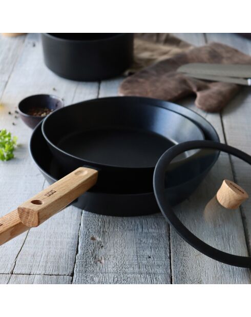 Poêle à indution Ector noire - D.28 cm