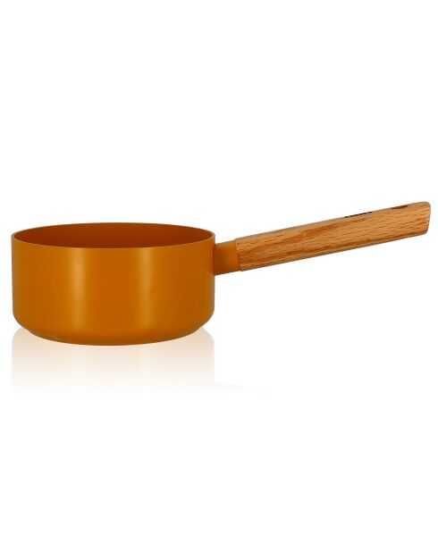 Casserole à induction en aluminium & céramique Ector jaune - D.16 cm