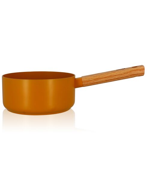 Casserole à induction en aluminium & céramique Ector jaune - D.18 cm