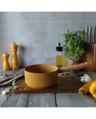 Casserole à induction en aluminium & céramique Ector jaune - D.18 cm