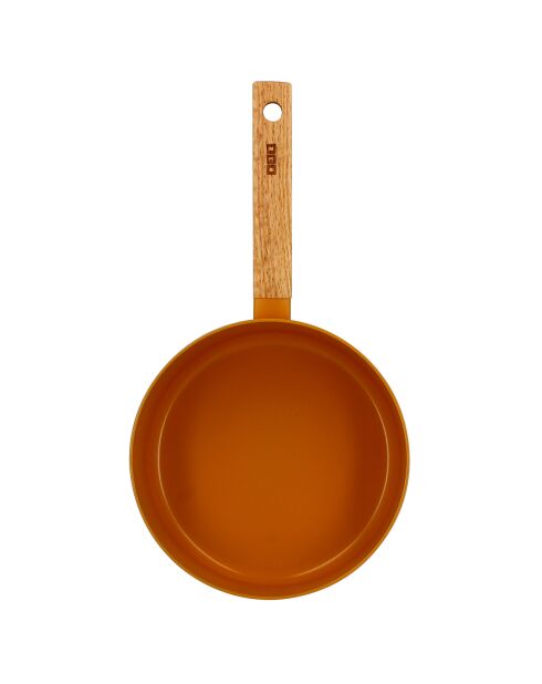 Casserole à induction en aluminium & céramique Ector jaune - D.20 cm