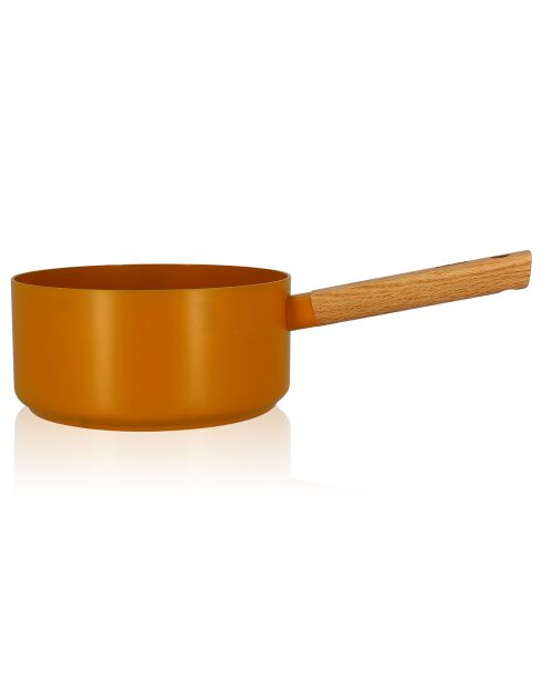 Casserole à induction en aluminium & céramique Ector jaune - D.20 cm