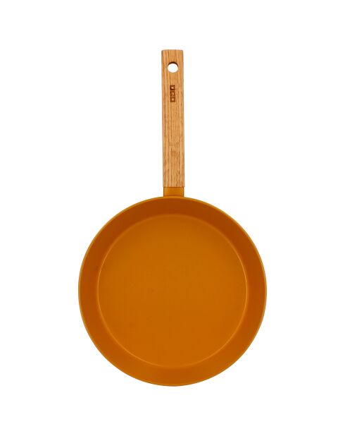 Poêle à induction en aluminium & céramique Ector jaune - D.24 cm