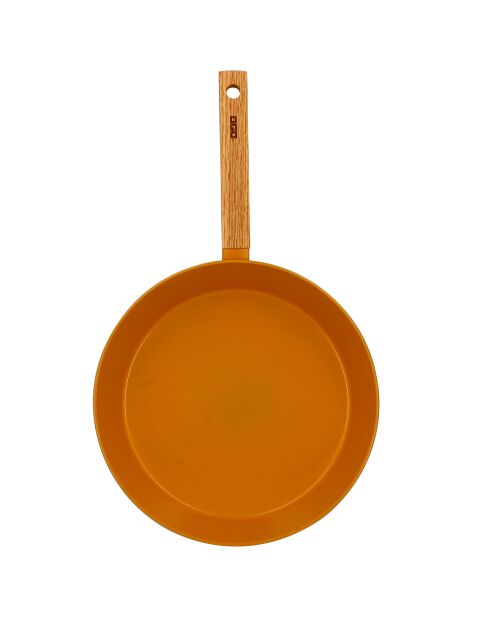 Poêle à induction en aluminium & céramique Ector jaune - D.28 cm
