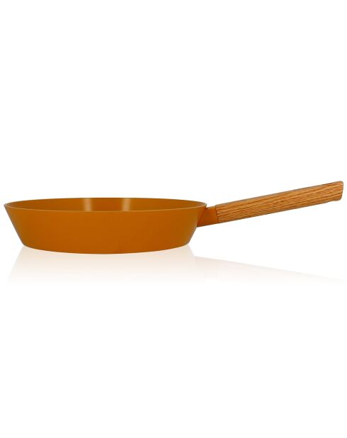Poêle à induction en aluminium & céramique Ector jaune - D.28 cm