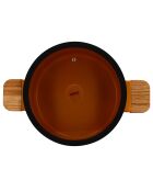 Faitout avec couvercle à induction en aluminium & céramique Ector jaune - D.28 cm