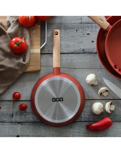 Poêle à induction Ector paprika - D.24 cm