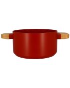 Faitout avec couvercle à induction Ector paprika - D.24 cm