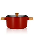 Faitout avec couvercle à induction Ector paprika - D.24 cm