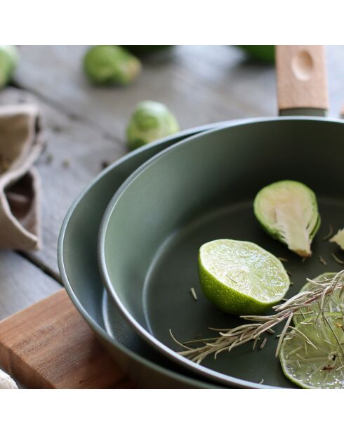 Poêle à induction Ector kaki - D.28 cm