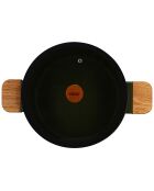 Faitout avec couvercle à induction Ector kaki - D.24 cm
