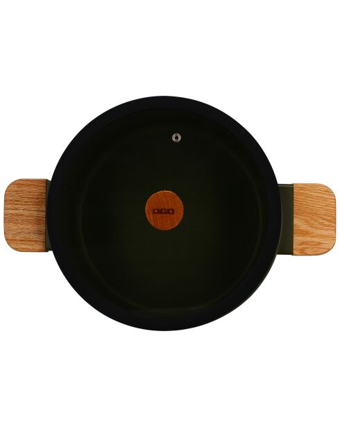 Faitout avec couvercle à induction Ector kaki - D.24 cm