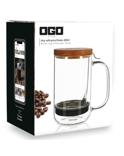 Mug café press Roméo transparent - 450 ml