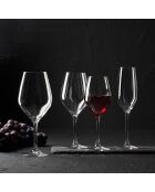 6 Verres à pied en cristallin Zenith transparents - 25 cl