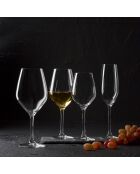 6 Verres à pied en cristallin Zenith transparents - 25 cl