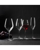 6 Verres à pied en cristallin Zenith transparents - 48 cl
